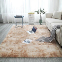 Load image into Gallery viewer, Grey Carpet Tie Dyeing Plush Soft Carpets For Living Room Bedroom Anti-slip Floor Mats Bedroom Water Absorption Carpet Rugs