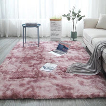 Load image into Gallery viewer, Grey Carpet Tie Dyeing Plush Soft Carpets For Living Room Bedroom Anti-slip Floor Mats Bedroom Water Absorption Carpet Rugs