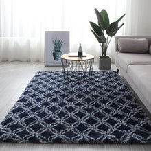 Load image into Gallery viewer, Grey Carpet Tie Dyeing Plush Soft Carpets For Living Room Bedroom Anti-slip Floor Mats Bedroom Water Absorption Carpet Rugs