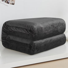 Load image into Gallery viewer, Soft Warm Coral Fleece Blanket Winter Sheet Bedspread Sofa Plaid Throw 220Gsm 6 Size Light Thin Mechanical Wash Flannel Blankets