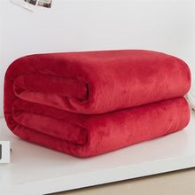 Load image into Gallery viewer, Soft Warm Coral Fleece Blanket Winter Sheet Bedspread Sofa Plaid Throw 220Gsm 6 Size Light Thin Mechanical Wash Flannel Blankets