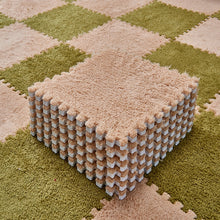 Load image into Gallery viewer, Foldable Carpets for Living Room Plush Soft Climbing Cappet Rug Split Joint Bath Room Anti-skid Rugs Pink Shaggy Area Rug