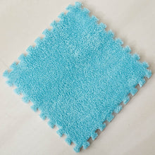 Load image into Gallery viewer, Foldable Carpets for Living Room Plush Soft Climbing Cappet Rug Split Joint Bath Room Anti-skid Rugs Pink Shaggy Area Rug