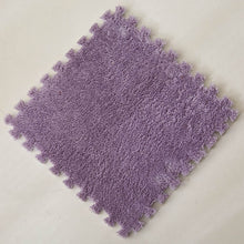 Load image into Gallery viewer, Foldable Carpets for Living Room Plush Soft Climbing Cappet Rug Split Joint Bath Room Anti-skid Rugs Pink Shaggy Area Rug