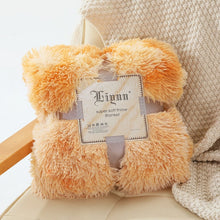 Load image into Gallery viewer, Shaggy Super Soft Coral Fleece Blanket Warm Cozy Bedding Blanket Fluffy Sofa Bedding Airplane Hotel Throw Sofa Blanket New