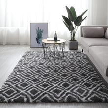 Load image into Gallery viewer, Grey Carpet Tie Dyeing Plush Soft Carpets For Living Room Bedroom Anti-slip Floor Mats Bedroom Water Absorption Carpet Rugs
