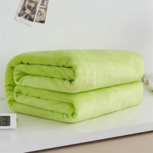 Load image into Gallery viewer, Soft Warm Coral Fleece Blanket Winter Sheet Bedspread Sofa Plaid Throw 220Gsm 6 Size Light Thin Mechanical Wash Flannel Blankets
