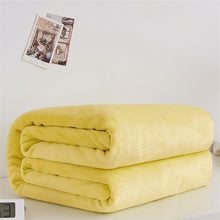 Load image into Gallery viewer, Soft Warm Coral Fleece Blanket Winter Sheet Bedspread Sofa Plaid Throw 220Gsm 6 Size Light Thin Mechanical Wash Flannel Blankets
