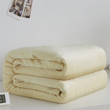 Load image into Gallery viewer, Soft Warm Coral Fleece Blanket Winter Sheet Bedspread Sofa Plaid Throw 220Gsm 6 Size Light Thin Mechanical Wash Flannel Blankets
