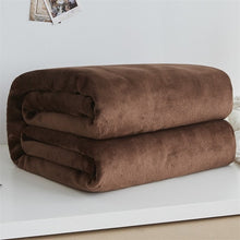 Load image into Gallery viewer, Soft Warm Coral Fleece Blanket Winter Sheet Bedspread Sofa Plaid Throw 220Gsm 6 Size Light Thin Mechanical Wash Flannel Blankets

