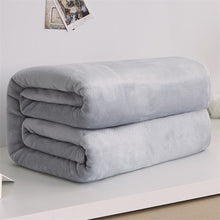 Load image into Gallery viewer, Soft Warm Coral Fleece Blanket Winter Sheet Bedspread Sofa Plaid Throw 220Gsm 6 Size Light Thin Mechanical Wash Flannel Blankets
