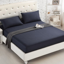 Load image into Gallery viewer, 1PCS Fitted Sheet Solid Color Bed Sheets With Elastic Band Double Queen Size 160cm*200cm Mattress Cover 100% Polyester
