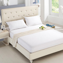 Load image into Gallery viewer, 1PCS Fitted Sheet Solid Color Bed Sheets With Elastic Band Double Queen Size 160cm*200cm Mattress Cover 100% Polyester
