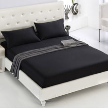 Load image into Gallery viewer, 1PCS Fitted Sheet Solid Color Bed Sheets With Elastic Band Double Queen Size 160cm*200cm Mattress Cover 100% Polyester
