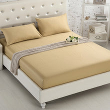Load image into Gallery viewer, 1PCS Fitted Sheet Solid Color Bed Sheets With Elastic Band Double Queen Size 160cm*200cm Mattress Cover 100% Polyester
