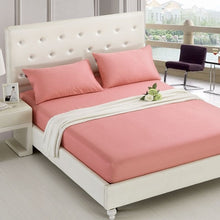 Load image into Gallery viewer, 1PCS Fitted Sheet Solid Color Bed Sheets With Elastic Band Double Queen Size 160cm*200cm Mattress Cover 100% Polyester
