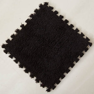 Foldable Carpets for Living Room Plush Soft Climbing Cappet Rug Split Joint Bath Room Anti-skid Rugs Pink Shaggy Area Rug