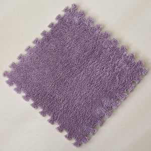 Foldable Carpets for Living Room Plush Soft Climbing Cappet Rug Split Joint Bath Room Anti-skid Rugs Pink Shaggy Area Rug