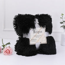 Load image into Gallery viewer, Shaggy Super Soft Coral Fleece Blanket Warm Cozy Bedding Blanket Fluffy Sofa Bedding Airplane Hotel Throw Sofa Blanket New
