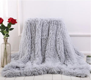Shaggy Super Soft Coral Fleece Blanket Warm Cozy Bedding Blanket Fluffy Sofa Bedding Airplane Hotel Throw Sofa Blanket New