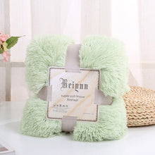 Load image into Gallery viewer, Shaggy Super Soft Coral Fleece Blanket Warm Cozy Bedding Blanket Fluffy Sofa Bedding Airplane Hotel Throw Sofa Blanket New
