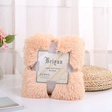 Load image into Gallery viewer, Shaggy Super Soft Coral Fleece Blanket Warm Cozy Bedding Blanket Fluffy Sofa Bedding Airplane Hotel Throw Sofa Blanket New
