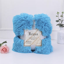 Load image into Gallery viewer, Shaggy Super Soft Coral Fleece Blanket Warm Cozy Bedding Blanket Fluffy Sofa Bedding Airplane Hotel Throw Sofa Blanket New
