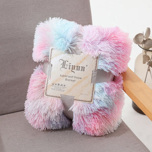 Shaggy Super Soft Coral Fleece Blanket Warm Cozy Bedding Blanket Fluffy Sofa Bedding Airplane Hotel Throw Sofa Blanket New
